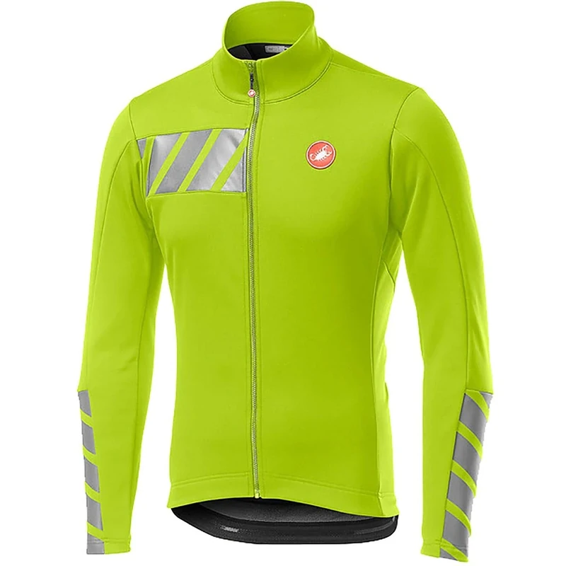 CASTELLI Double 2 Jacket, Men's Sports Jacket, Yellow Fluo, M