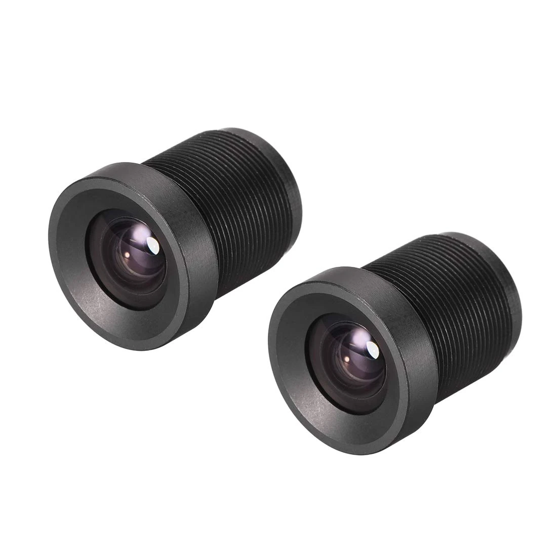 sourcing map 2 Pcs CCTV Camera Lens 3.6mm Focal Length 720P F2.0 1/3 Inch Wide Angle for CCD Camera