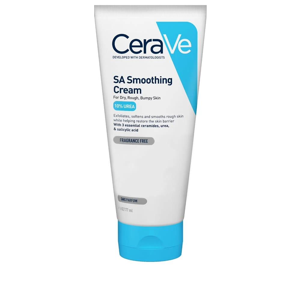 CeraVe SA Smoothing Cream, Body, With 3 essential ceramides, urea & salicylic acid, For dry, rough, bumpy sky, 177 ml/6 oz