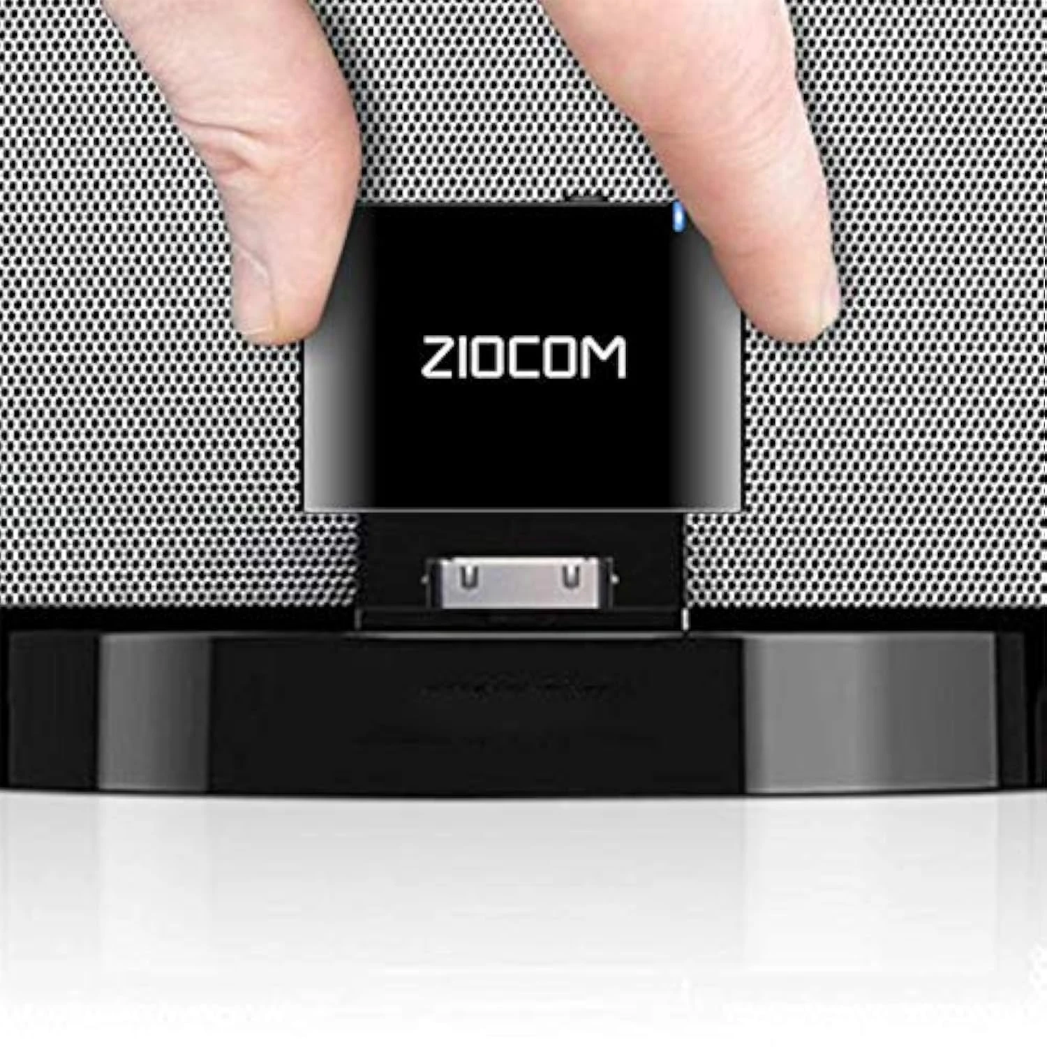 ZIOCOM 30 Pin Bluetooth Adapter Receiver for Bose iPhone iPod SoundDock and other 30 pin Dock Speakers with 3.5mm Aux Cable(Not for car/motorcycle) (Black)