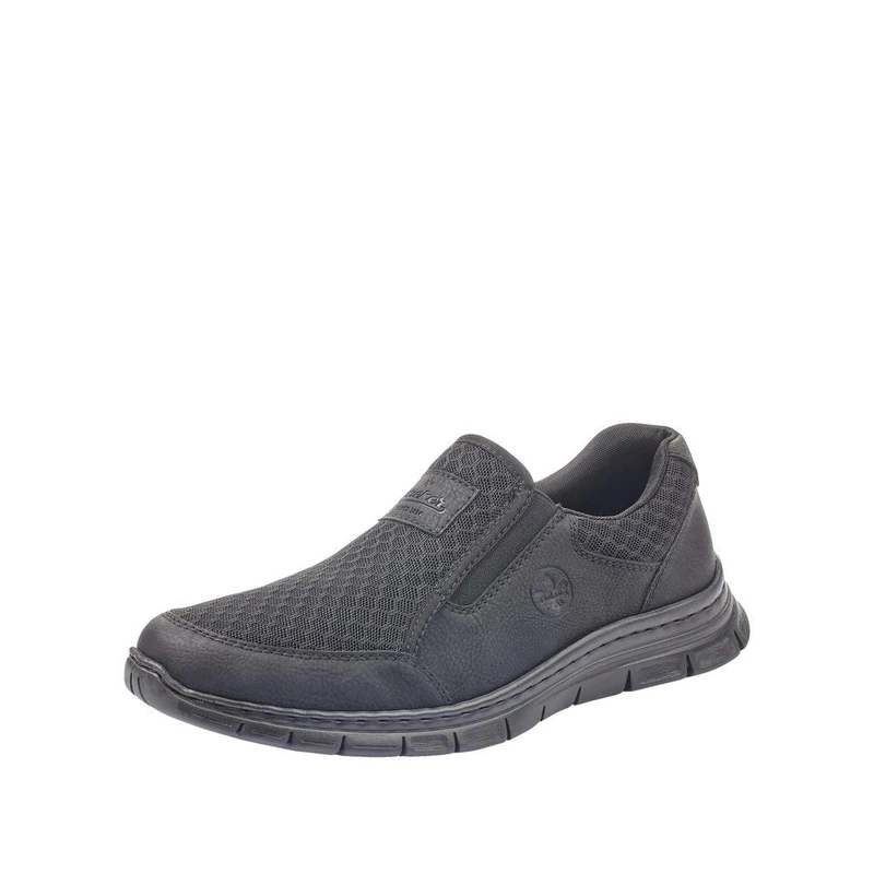 Rieker B4878 Men’s Low-Top Sneakers, Black (Schwarz/Schwarz 00), 12 UK