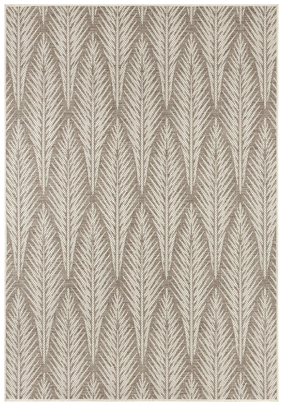 bougari Indoor and Outdoor Flat Weave Rug Pella Taupe Beige 160 x 230 cm - Image 1