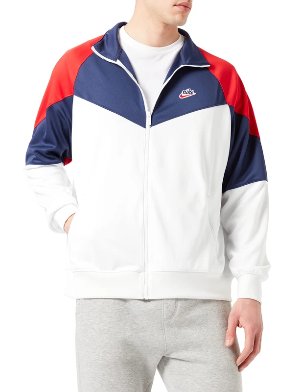 Nike Men's NSW Hr We Veste Blazer Not Applicable, White (Summit White/Midnight Navy), Large
