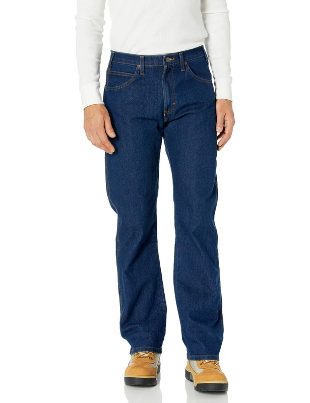 Dickies Men's Active Waist 5-Pocket Flex Performance Pants Jeans, Rinsed Indigo Blue, 36W x 30L