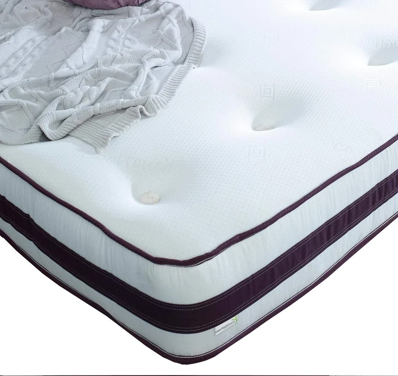 Starlight Beds - 3ft Single Mattress. Dual Sided Purple 3D Tufted Sprung Mattress (90cm x 190cm) (3ft x 6ft3) 3ft Mattress