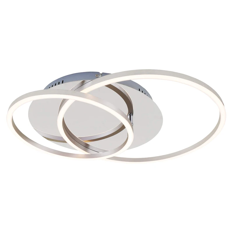 BRILONER Leuchten LED Ceiling Light, Dimmable Ceiling Lamp Incl. Memory Function, Rotatable, 3, 200 Lumens, Chrome Aluminium, Ø 30cm, 40W