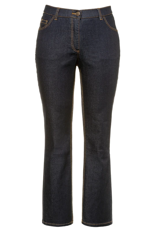 Ulla Popken Womenswear Plus Size Curvy Oversize Great Lengths Marie Fit Bootcut Stretch Jeans Dark Blue 30 724599 93-56