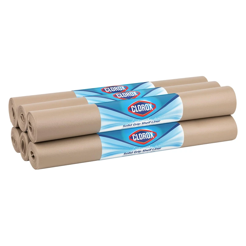 Duck Solid Grip EasyLiner, Taupe, 20-inch x 6 Feet x 6 Rolls