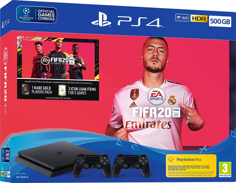 Sony Fifa 20 500GB PS4 Bundle with Second DualShock 4 Controller (PS4)