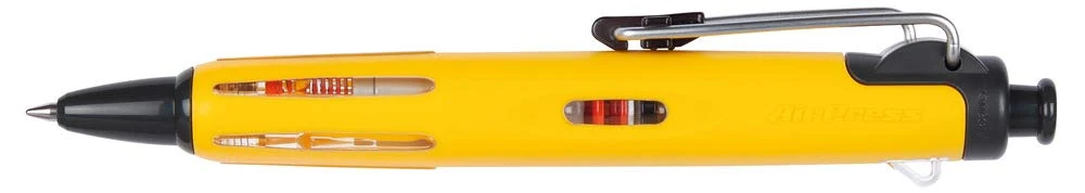 Tombow AirPress ballpoint pen with compressed air technology, yellow, weatherproof, ergonomic & ideal for outdoor use [BC-AP52]