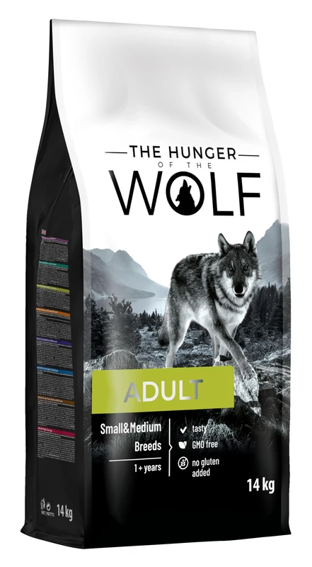 The Hunger of the Wolf Dry Dog Food - For Small or Medium Breeds, Vitamin C and E Formula with Chicken, Adult - 14 kg - Image 1