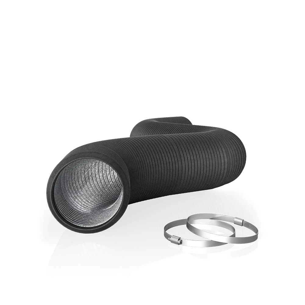 AC Infinity Flexible 150mm Aluminum Ducting, Heavy-Duty Four-Layer Protection, 2.4m Long for Heating Cooling Ventilation and Exhaust, 6" Ducting, 8 ft. Long