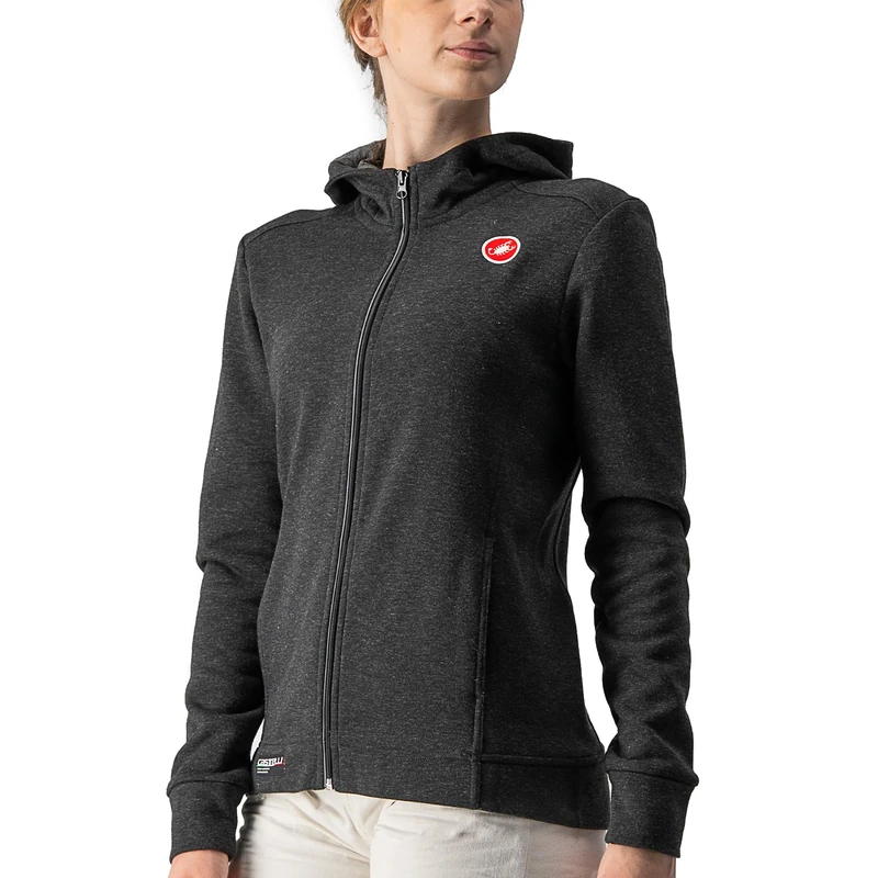 CASTELLI Milano F Zip W FL, Women's Zip Sweatshirt, Comfortable and Breathable, Ideal for Workouts and Leisure Time