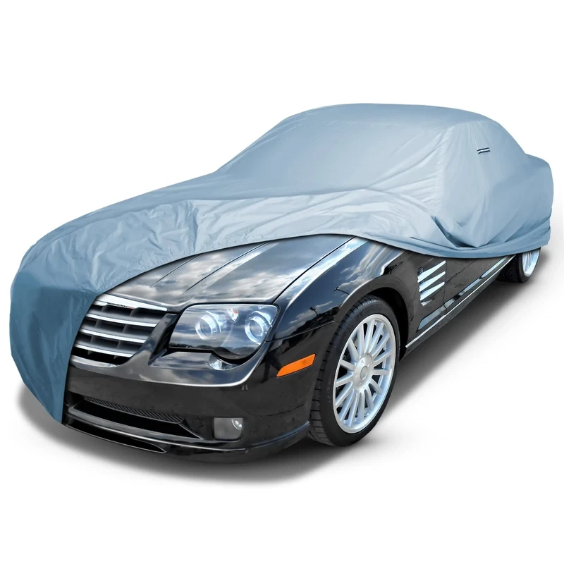 iCarCover Custom Car Cover for 2004-2008 Chrysler Crossfire Waterproof All Weather Rain Snow UV Sun Protector Full Exterior Indoor Outdoor Car Cover