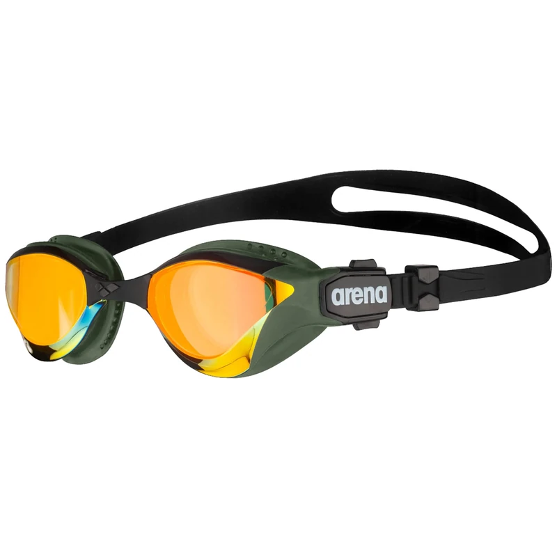 ARENA Cobra Tri Swipe Mirror Unisex Adult Triathlon Goggles, Swimming Pool Goggles with Mirror Lenses, Anti-Fog, UV Protection, 3 Interchangeable Nose Bridges - Image 1