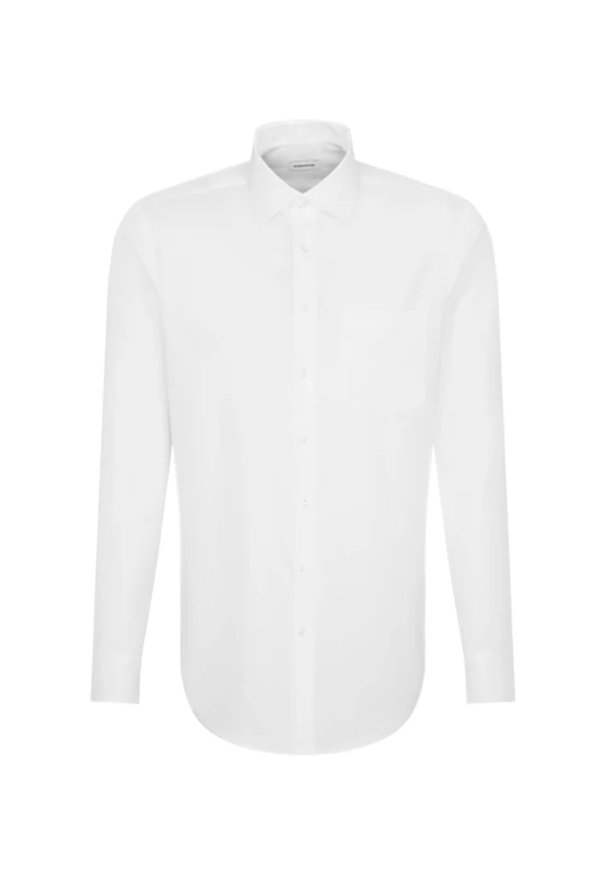 Seidensticker Men's Business Shirt - Regular fit - Non-Iron - Kent Collar - Long Sleeve - 100% Cotton