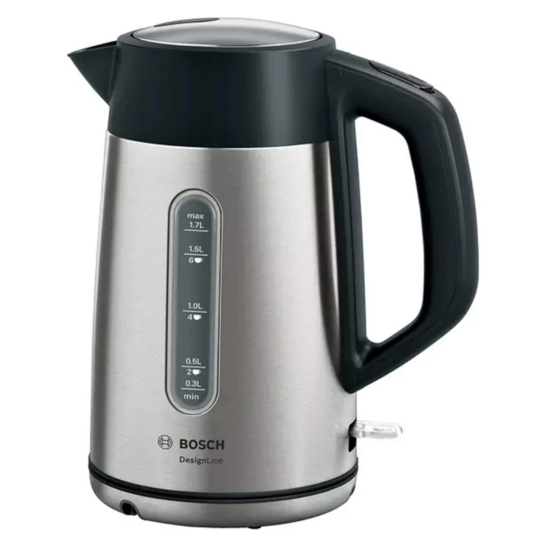 Bosch TWK4P440 electric kettle 1.7 L Black,Stainless steel 2400 W