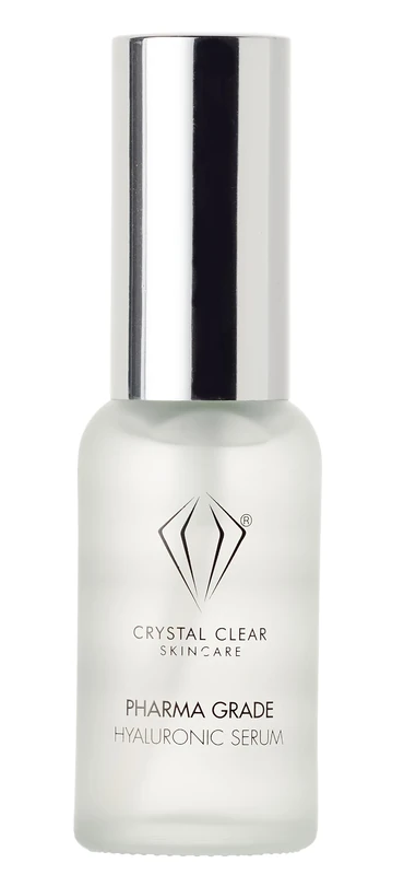 Crystal Clear Skincare 2 Percent Pharma Grade Hyaluronic Serum, 30ml