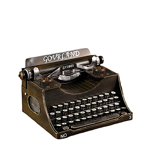 JORSION Retro Vintage Typewriter Model,Handmade Props Model Retro Decoration,Home Decoration Ornaments