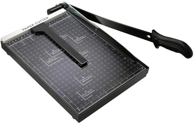 COOCHEER A4 12" Personal Shear Trimmer 12 Sheets for Office Office Black