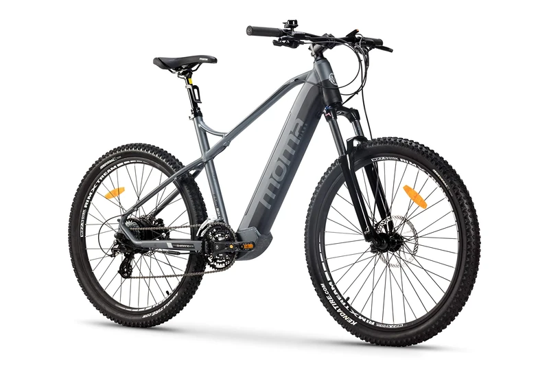 Moma Bikes, EMTB 27.5, Aluminum, Full SHIMANO 24 Speeds, Front Suspension & Hydraulic Disc Brakes & Integrated Bat. Ion Lithium 48V 13Ah