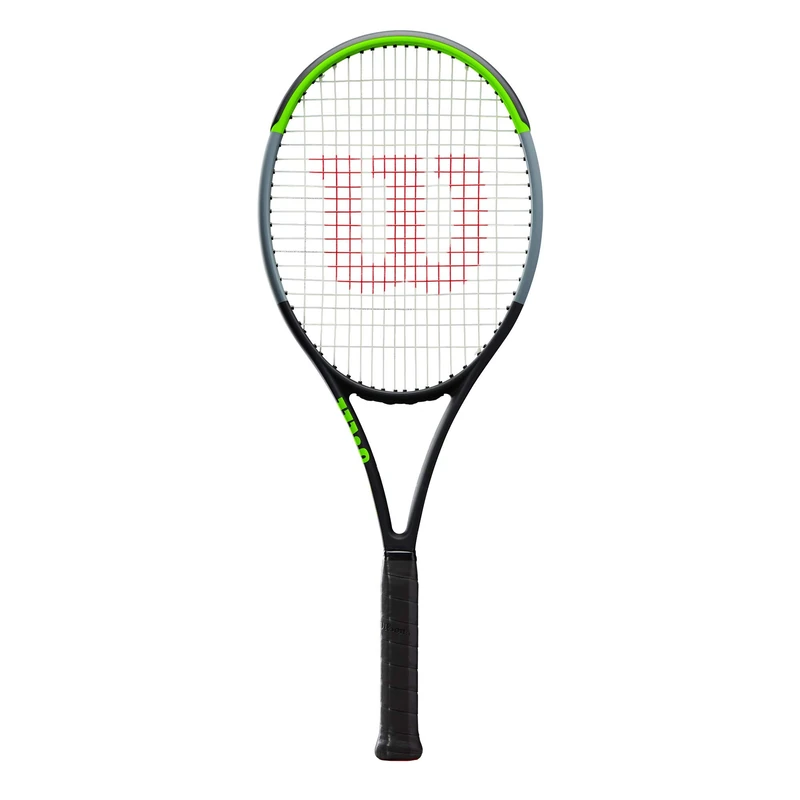 Wilson Tennis Racquet, Blade 100UL V7.0, Unisex, Grip: 4 3/8'', Graphite, Green/Grey/Lime Green, WR014110U3