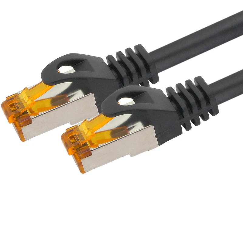 1aTTack.de 368266 Cat.6a outdoor network cable 75m - black - Cat6a patch cable (SFTP PIMF) 10 Gb/s with Rj45 connector - 1 piece 75 meters black