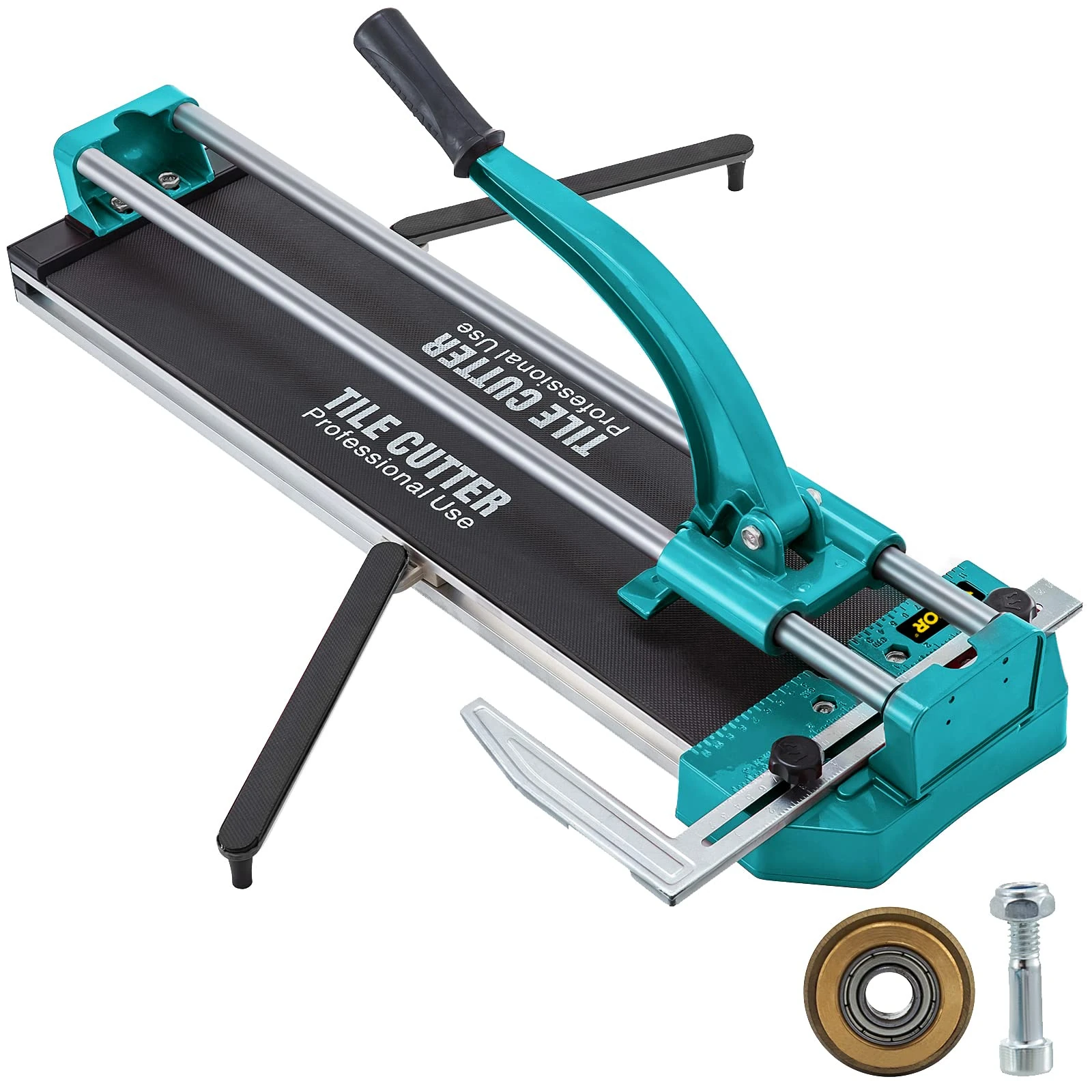Mophorn 24 Inch/600mm Tile Cutter Double Rails & Brackets Manual Tile Cutter 3/5 in Cap w/Precise Laser Manual Tile Cutter Tools for Precision Cutting