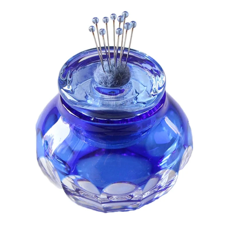 Cohana Otaru Kiriko pin Cushion with pins Blue - 1pc