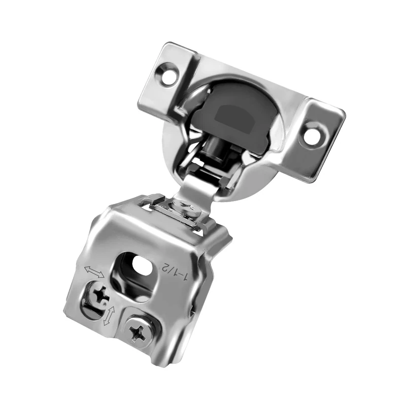 Berta (50 Pieces) 1-1/2 inch Overlay Face Frame Soft Closing Hinges, 105 Degree 6-Ways 3-Cam Adjustment Concealed Kitchen Cabinet Door Hinges with Screws (1-1/2" Overlay, 50 Pieces)