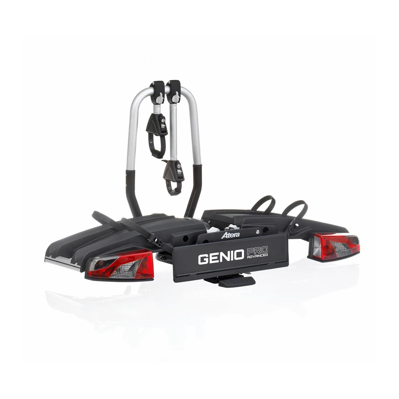 Atera Genio Pro Universal Bicycle Carrier, Foldable Trailer Tow Bar, Expandable Bicycle Carrier, 2 Bikes + 1 Bike