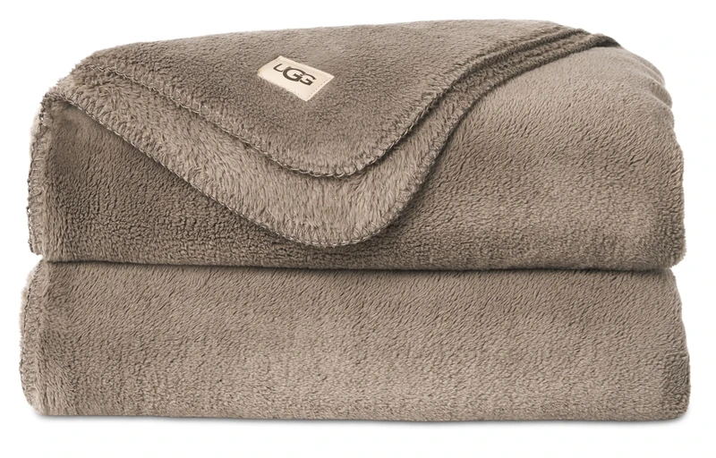 UGG Whitecap Plush Flannel - Oversized Throw Blanket, Sequoia