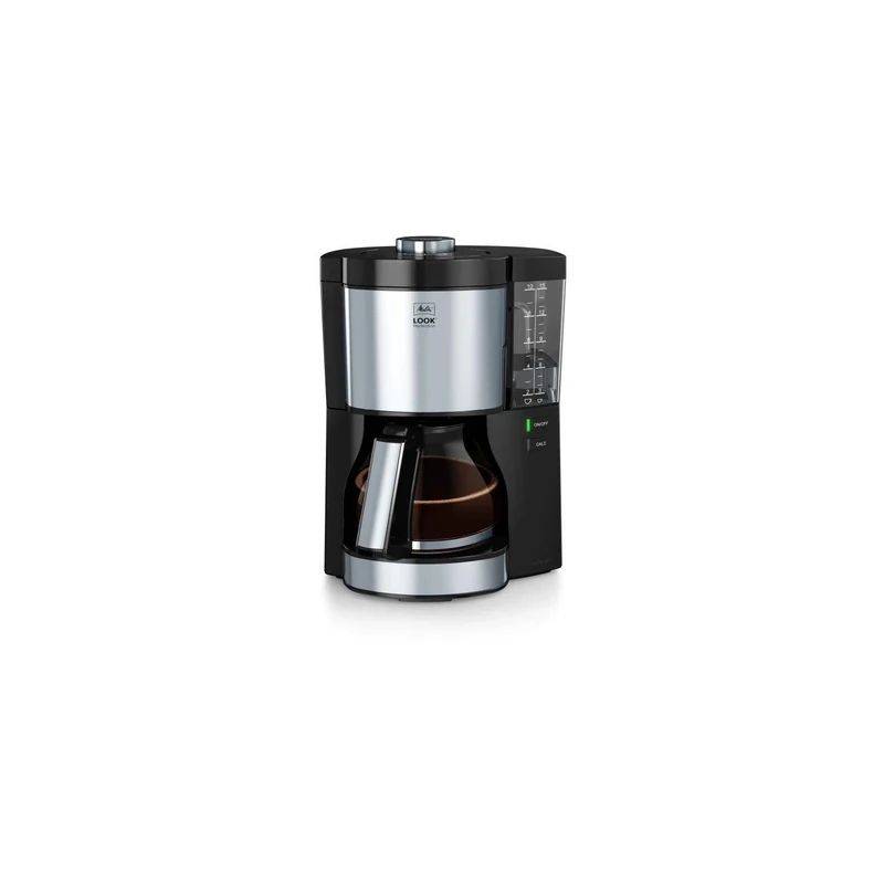 Melitta Filter Coffee Machine, Look V Perfection Model, Stainless Steel and Graphite, 21 x 24 x 33.5 cm, Black, Art. No. 6766589