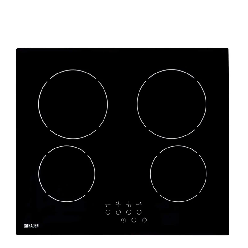 Haden Induction Hob – 60cm Ceramic Frameless Hob with Advanced Touch Control - Child Lock - Easy Clean Surface - Ceramic Shatter Proof Glass - Residual Heat Display
