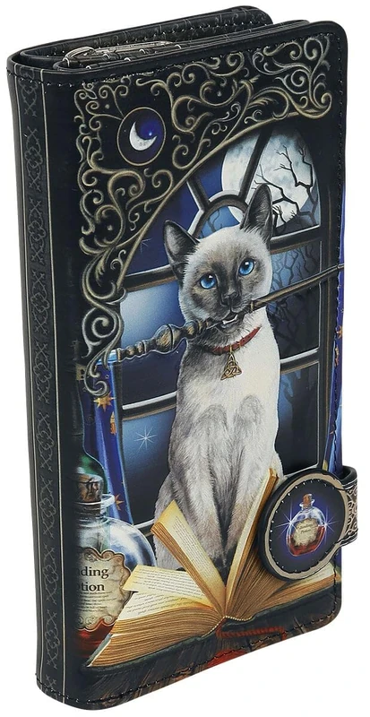 Nemesis Now B4865P9 Hocus Pocus Embossed Purse Lisa Parker 18.5cm, PU, Black - Image 1