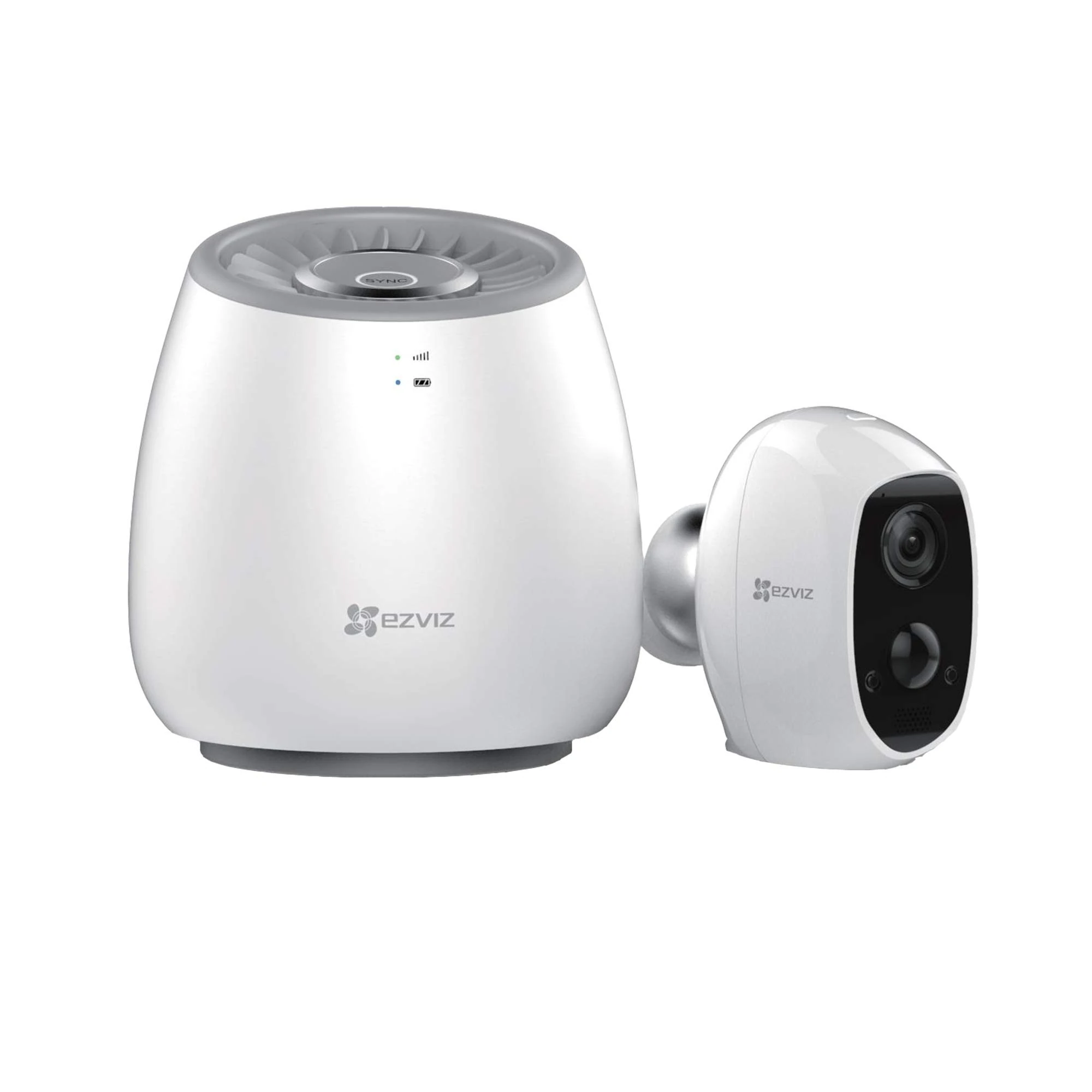 EZVIZ C3A Indoor/Outdoor Battery Camera and 4G Hub with Built-in Siren