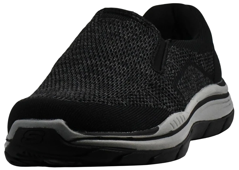 Skechers Men's Expected 2.0-Arago Slip On Canvas Loafer, Black, 10 Medium US