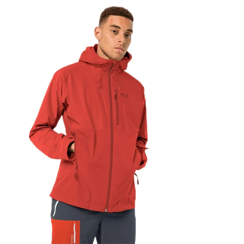 Jack Wolfskin Eagle Peak Jacket Men's Jacket - Lava Red, Small