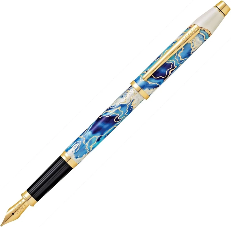 Cross Wanderlust Malta - Fountain Pen with Medium Nib incl. Premium Gift Box - Refillable Cartridge Pen