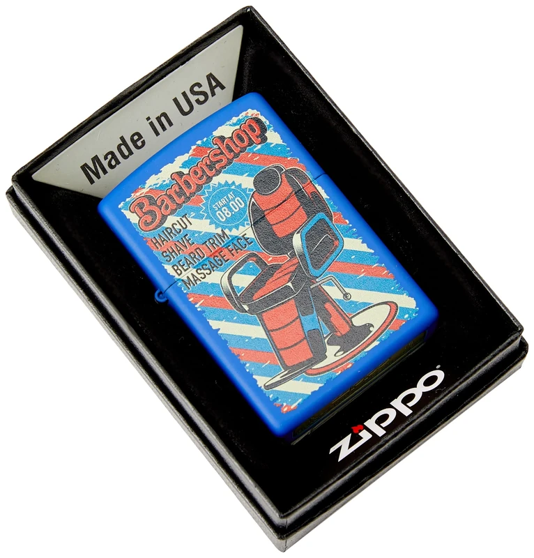 Zippo Lighter, Metal, Royal Blue Matte, Colour Image, One Size