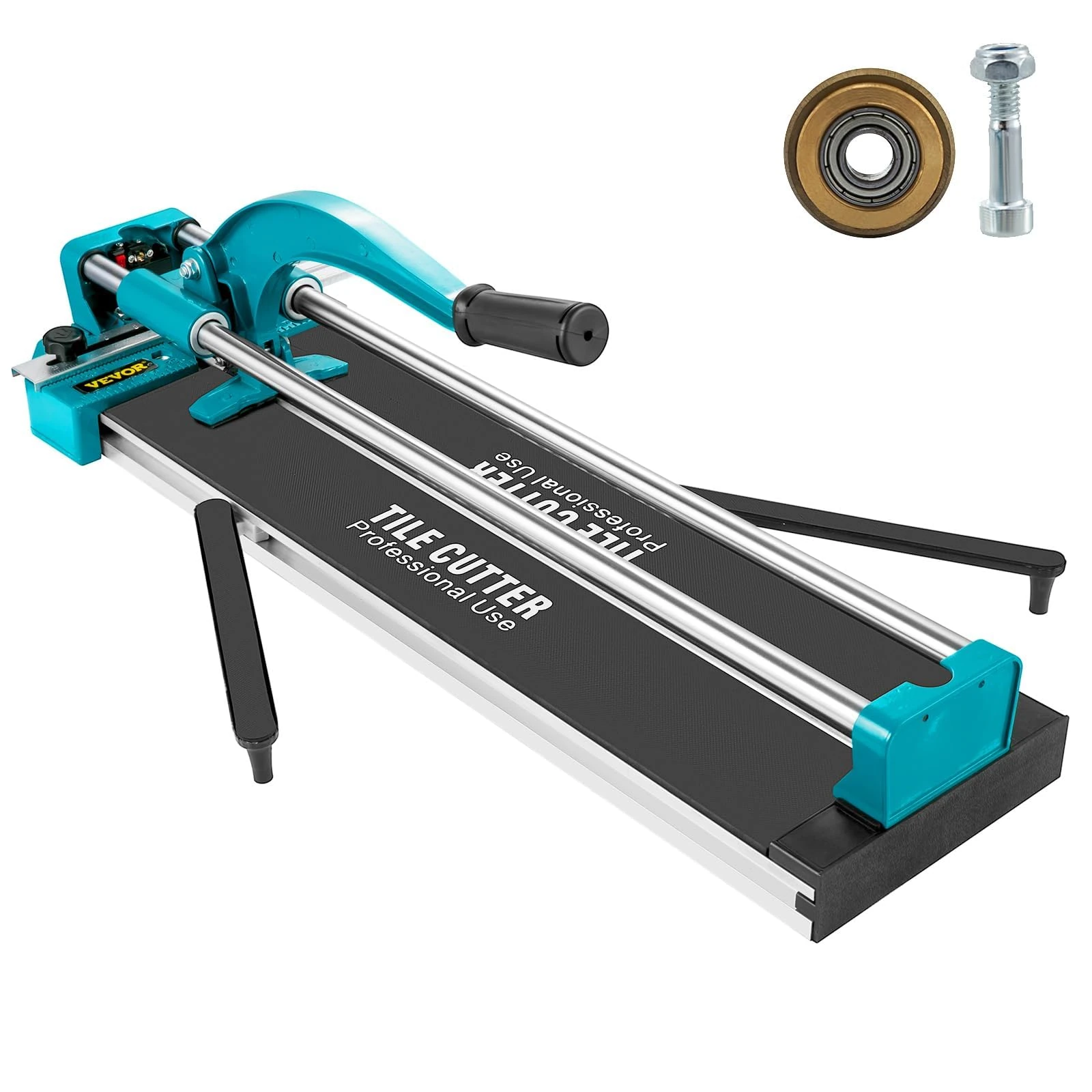 Mophorn 24 Inch/600mm Tile Cutter Double Rails & Brackets Manual Tile Cutter 3/5 in Cap w/Precise Laser Manual Tile Cutter Tools for Precision Cutting