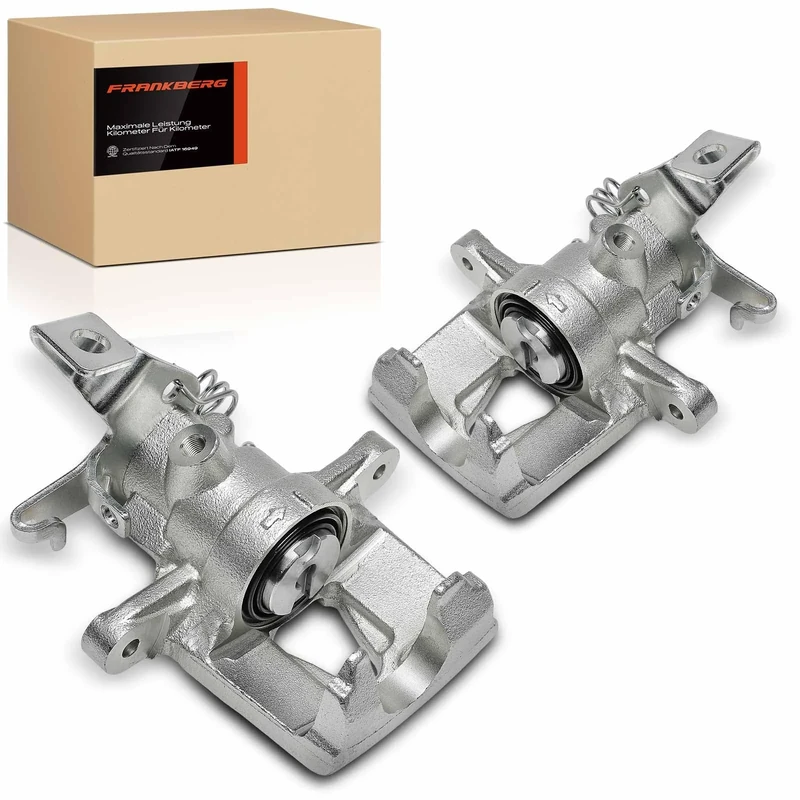 Frankberg 2x Brake Caliper Disc Brake Rear Left Right Compatible with Interstar X70 Movano X70 Master II JD Master II FD Master II ED/HD/UD Replace# 7701206754
