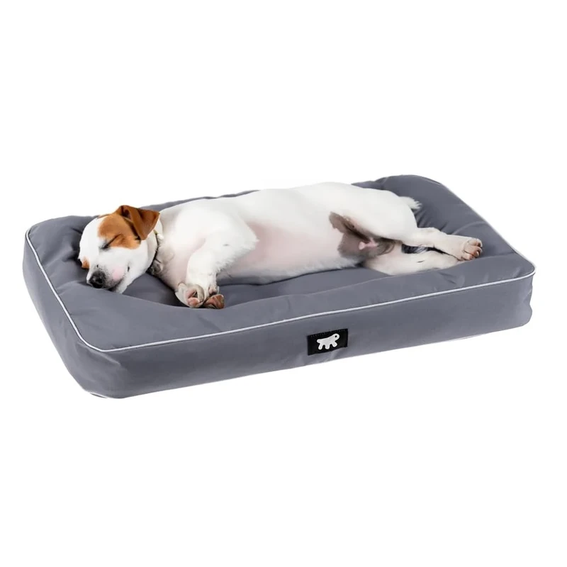 Ferplast Dog Mat & Cat Mat - Orthopedic Dog Bed Medium - Machine Washable - Dog Mattress - Cat Bed - Waterproof & Scratchproof - Removable Padding - Soft Dog Bed - Polo - 80 x 50 x h 8 CM, M, GREY