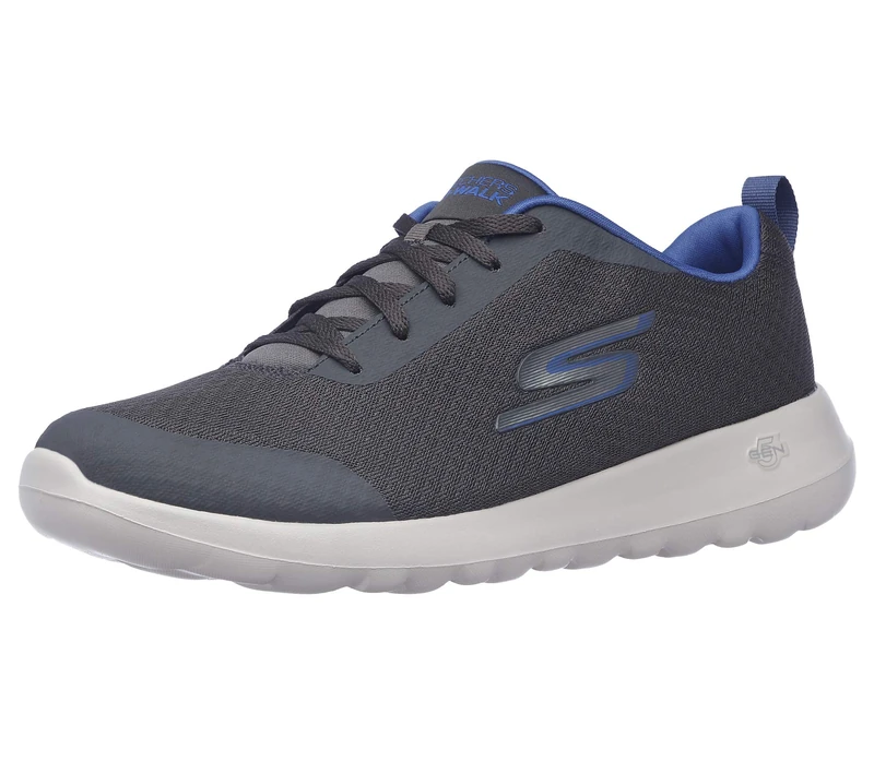 Skechers Men's Gowalk Max-Athletic Workout Walking Shoe with Air Cooled Foam Sneaker, Charcoal/Blue, 11 UK