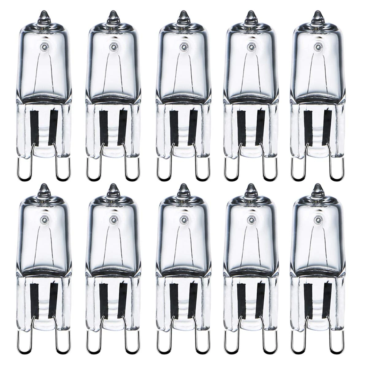 Comyan G9 Halogen Light Bulbs 230V 28W (29W) 2800K Warm White Clear G9 Capsule Bulb Dimmable, 10Pack