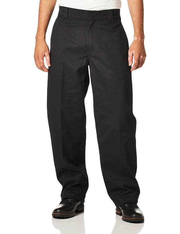 Dickies, Men's, Active Waist Twill Work Pant Regular, Black, 38W / 30L