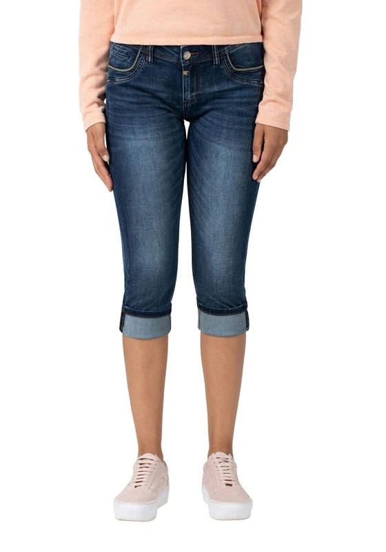 Timezone Women's Slim Talitz 3/4 Short Not Applicable, Blue (Skylight Blue Wash 3336), W25 (Manufacturer Size: 25) - Image 1