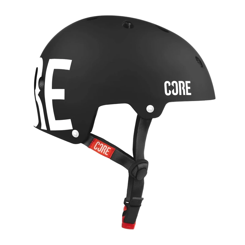 CORE Protection Street Helmet Skate/BMX/Bike/MTB/Scooter - Black/White, XS/S