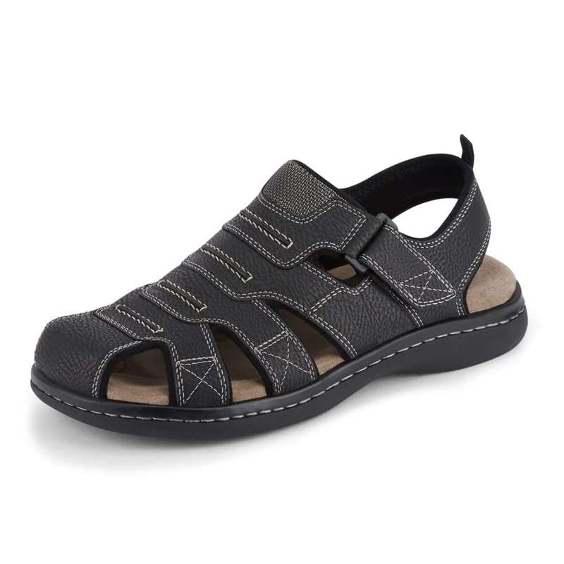 Dockers MEN'S SEAROSE FISHERMAN SANDAL, BLACK, 12 UK WIDE
