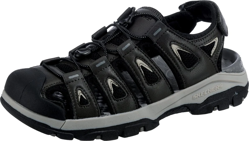 Skechers Men's Tresmen Garo Sandals Fisherman, Gray, 8 UK